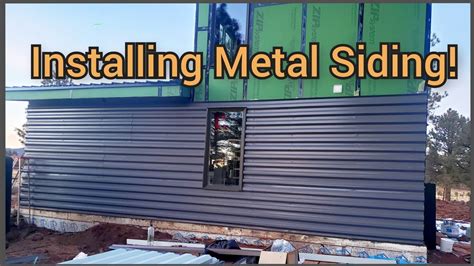 put siding on metal guest house|how to install metal siding.